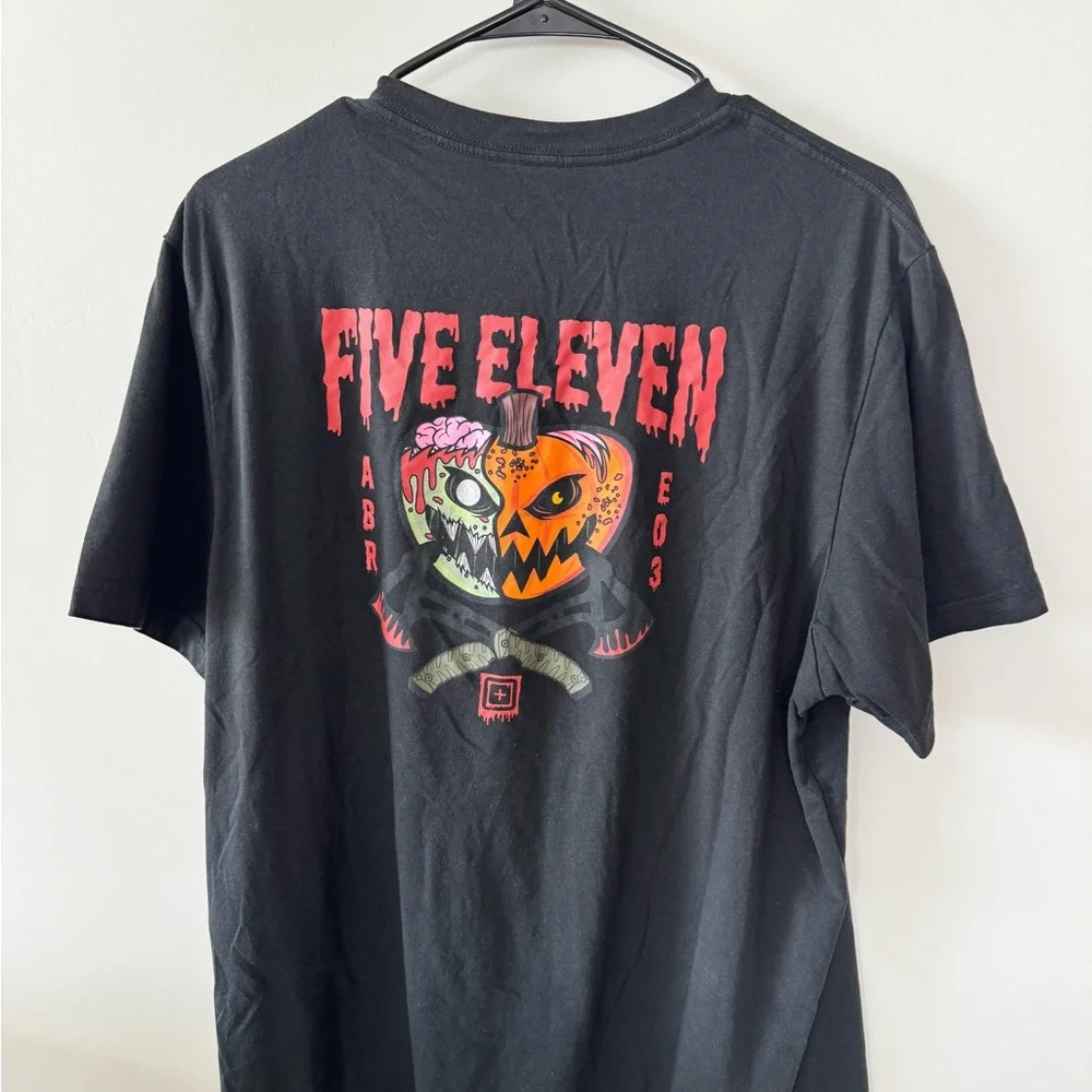 5.11 Tactical Black Tee with Red Accents - Picture 2 of 3